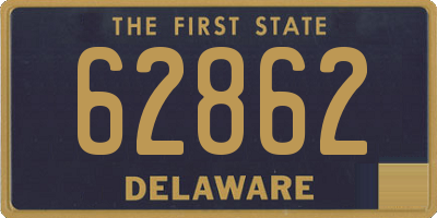 DE license plate 62862