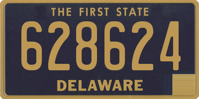 DE license plate 628624