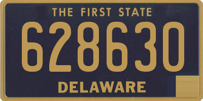 DE license plate 628630