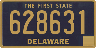 DE license plate 628631