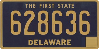 DE license plate 628636