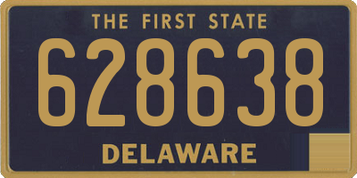 DE license plate 628638