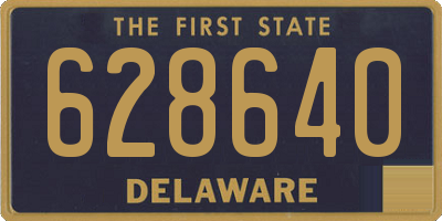 DE license plate 628640