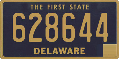DE license plate 628644