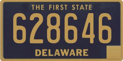 DE license plate 628646