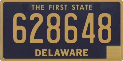 DE license plate 628648
