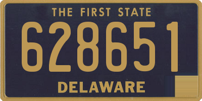 DE license plate 628651