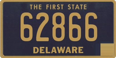 DE license plate 62866