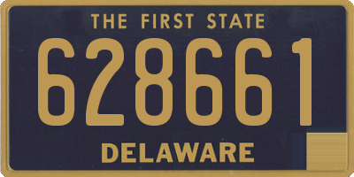 DE license plate 628661