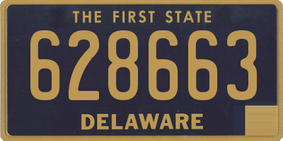 DE license plate 628663