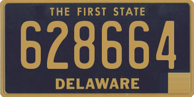 DE license plate 628664