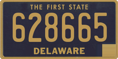 DE license plate 628665