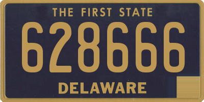 DE license plate 628666