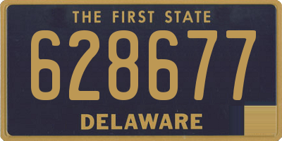 DE license plate 628677
