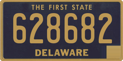 DE license plate 628682