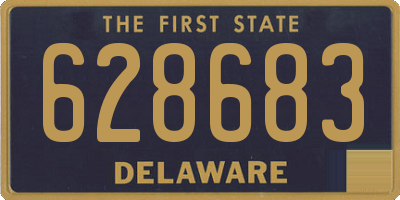 DE license plate 628683
