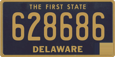 DE license plate 628686