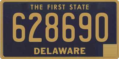 DE license plate 628690