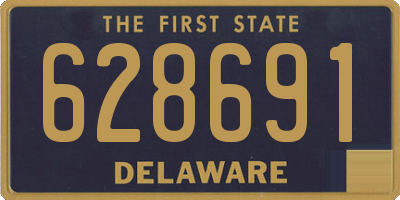 DE license plate 628691