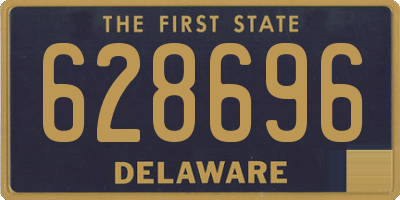 DE license plate 628696