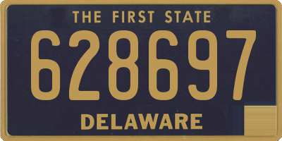 DE license plate 628697
