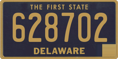 DE license plate 628702
