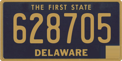 DE license plate 628705