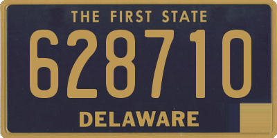 DE license plate 628710
