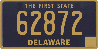 DE license plate 62872