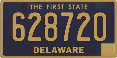 DE license plate 628720