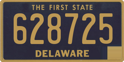 DE license plate 628725