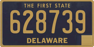 DE license plate 628739