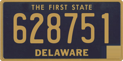 DE license plate 628751