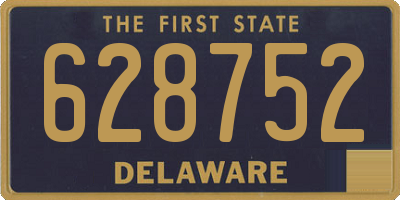 DE license plate 628752