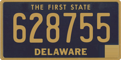 DE license plate 628755