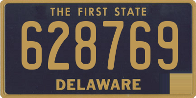 DE license plate 628769