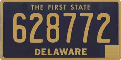 DE license plate 628772