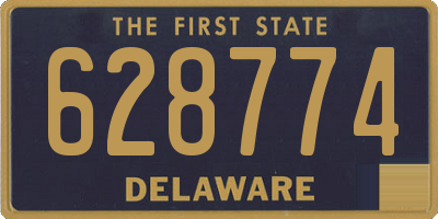 DE license plate 628774