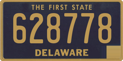 DE license plate 628778
