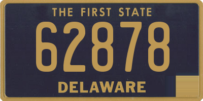 DE license plate 62878
