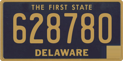 DE license plate 628780