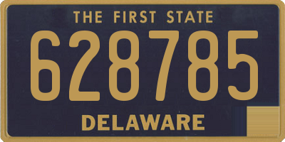 DE license plate 628785