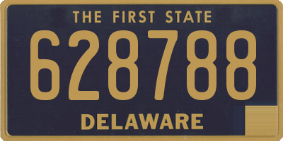 DE license plate 628788