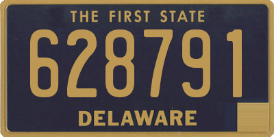 DE license plate 628791