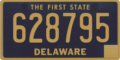 DE license plate 628795