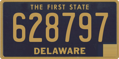 DE license plate 628797
