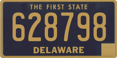 DE license plate 628798
