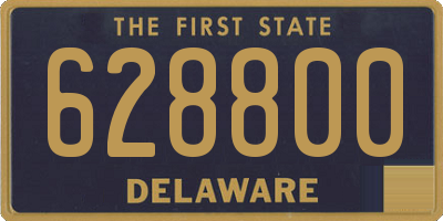 DE license plate 628800
