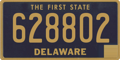DE license plate 628802