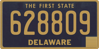 DE license plate 628809